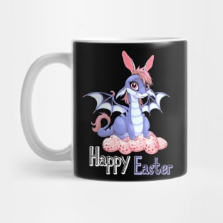 Cute Anime Dragon Happy Easter Bunny Ears Mug